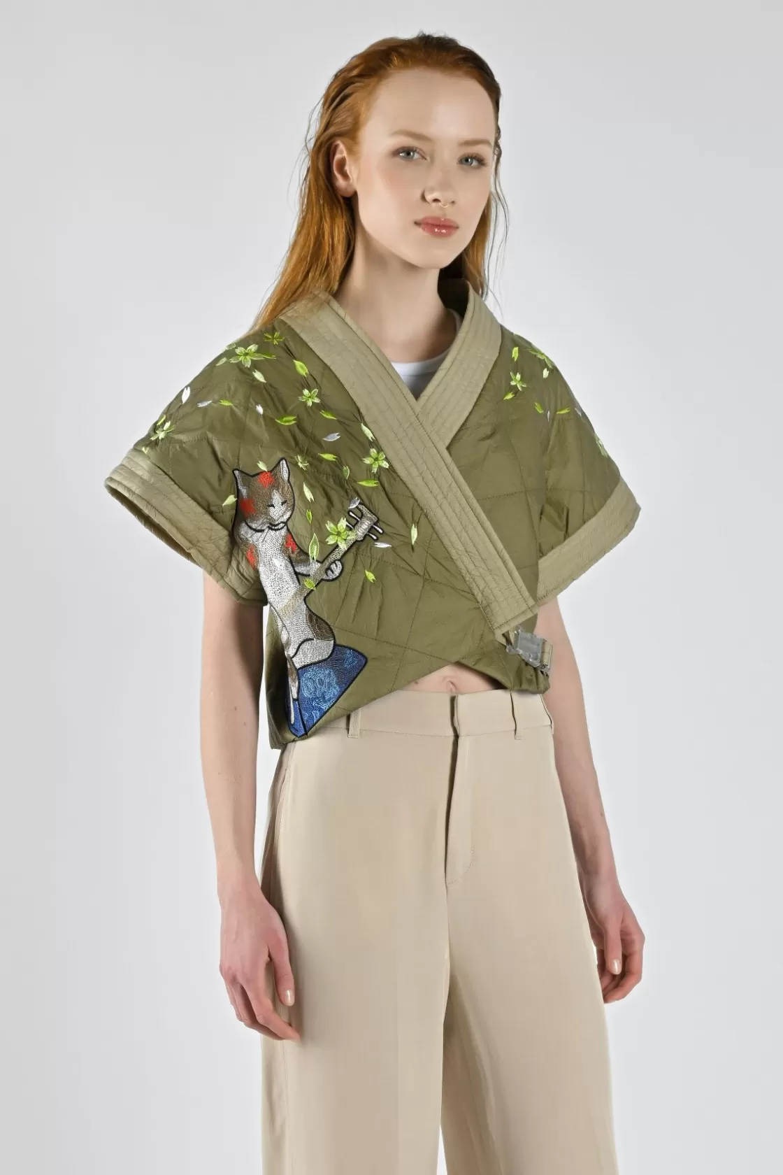 Canadian Classics Zoe Short Sleeves Kimono Army Shop